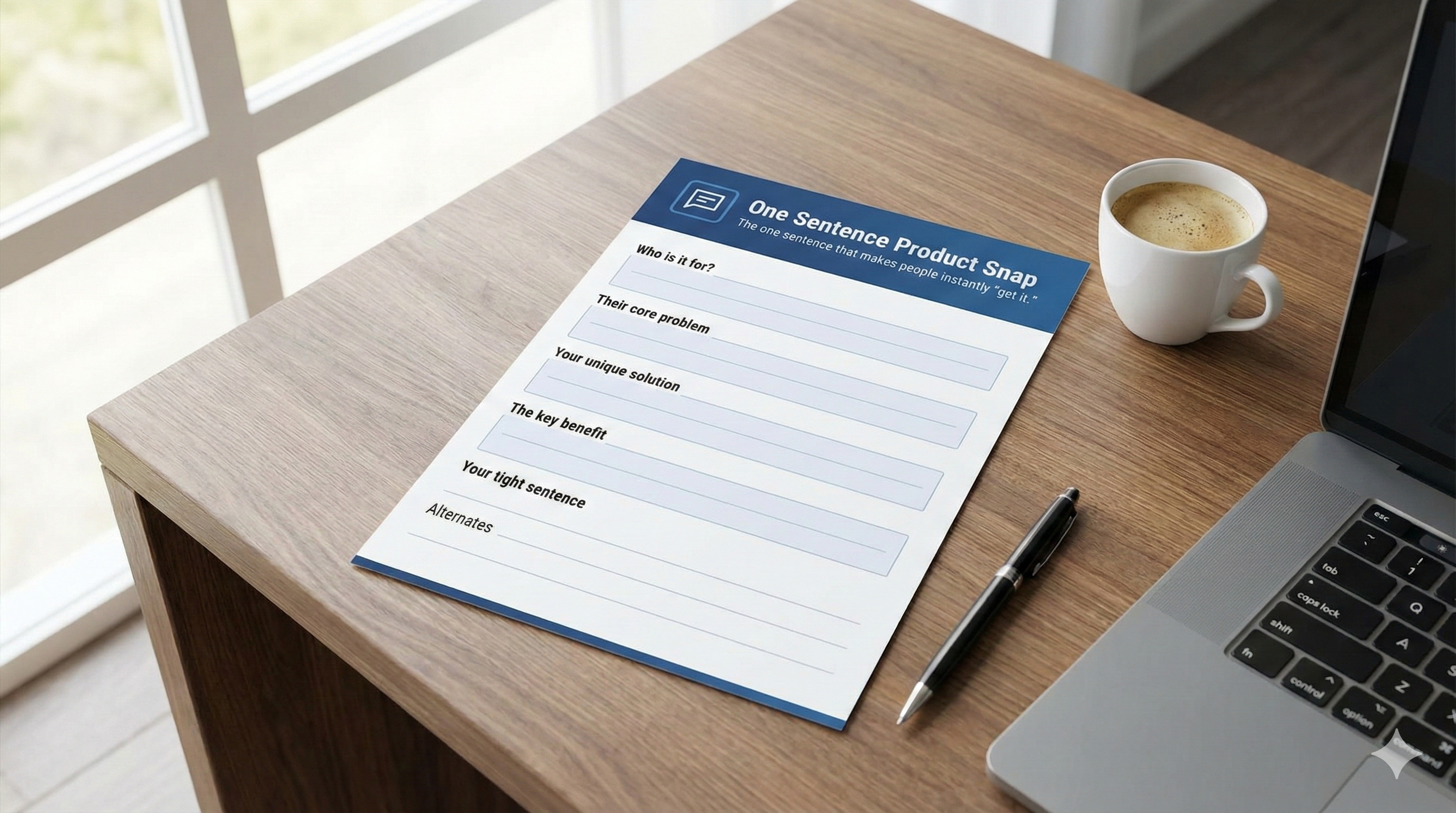 One Sentence Product Snap preview