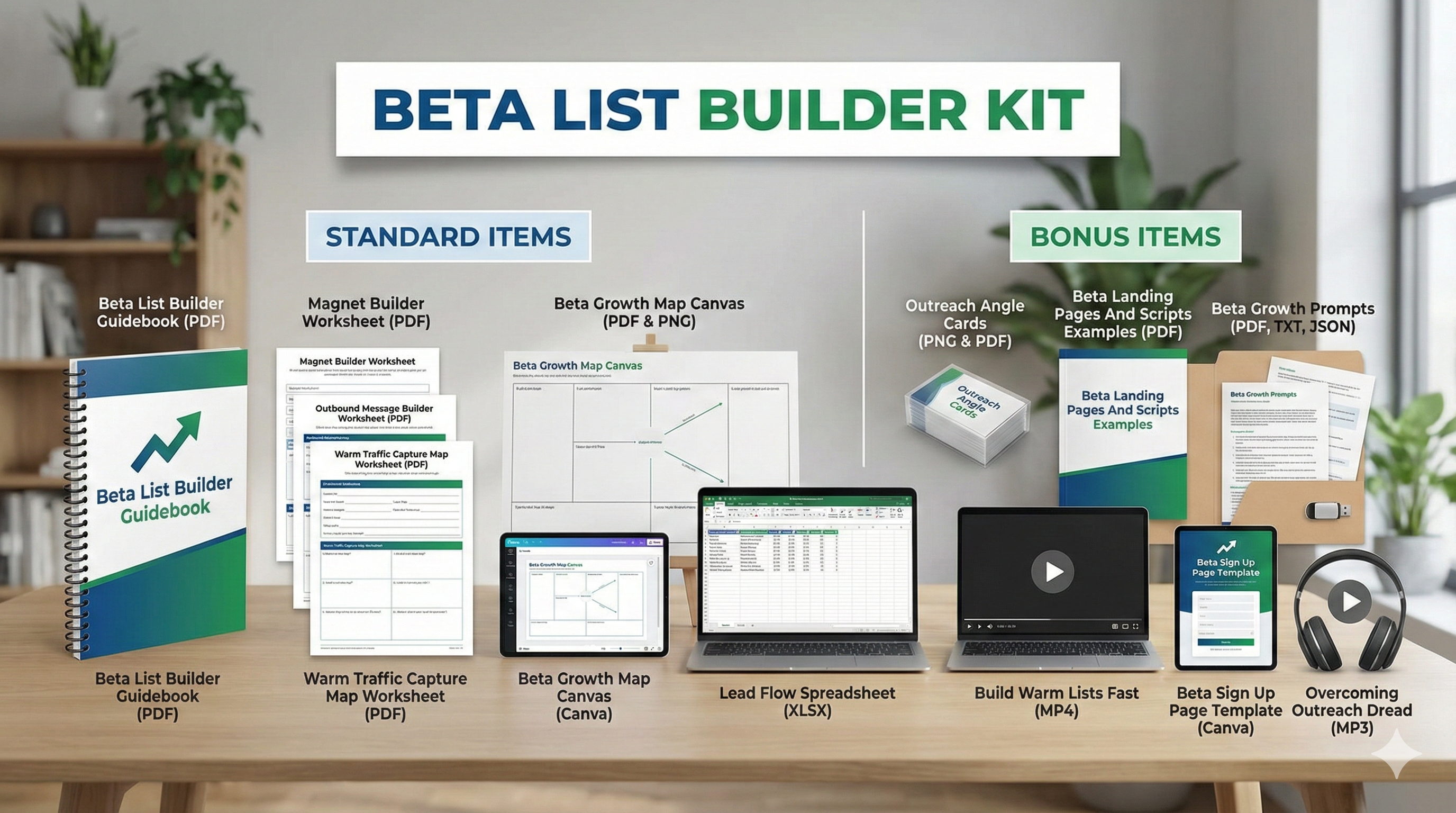 Beta List Builder Kit - What's included