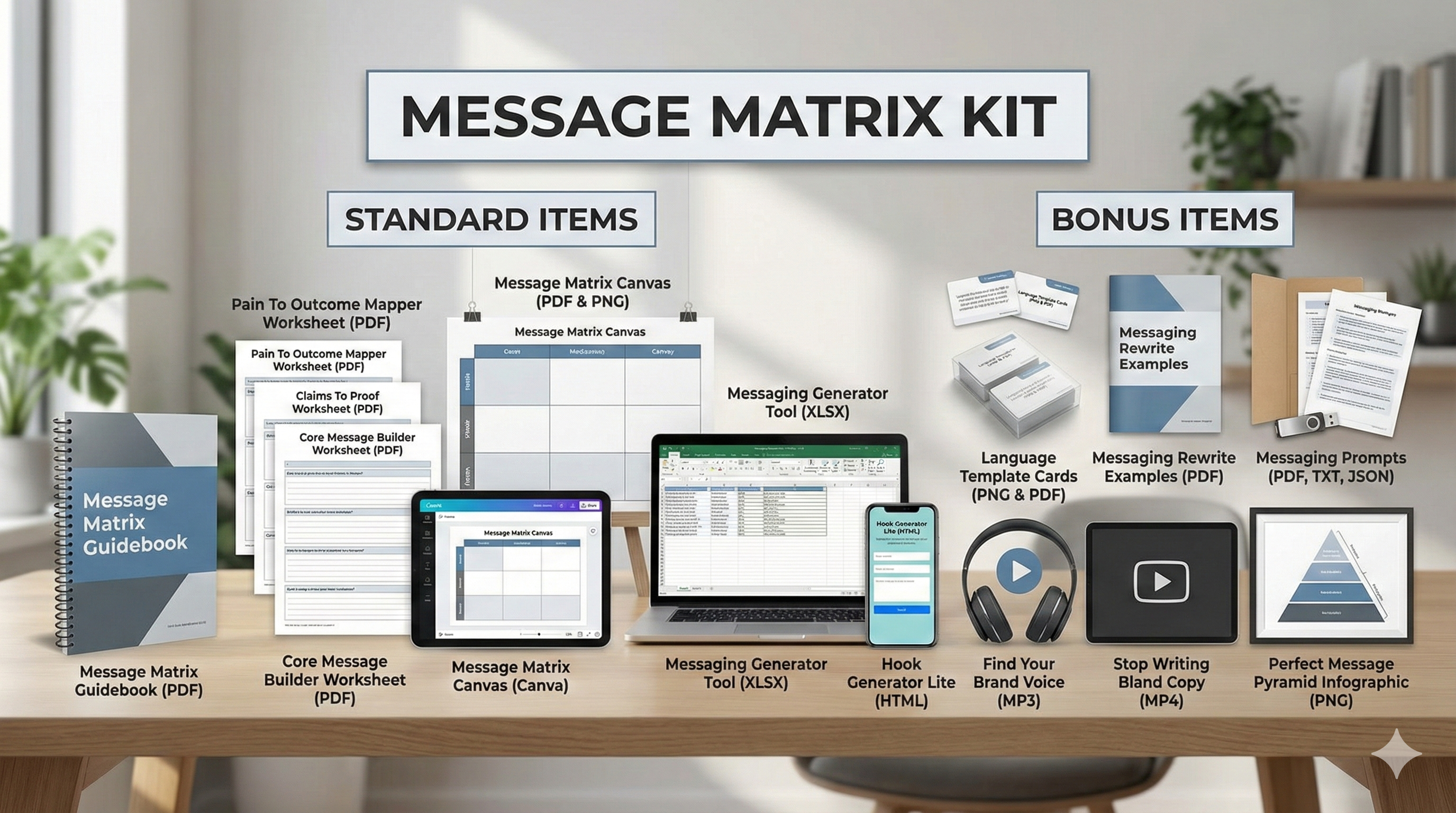 Message Matrix Kit - What's included
