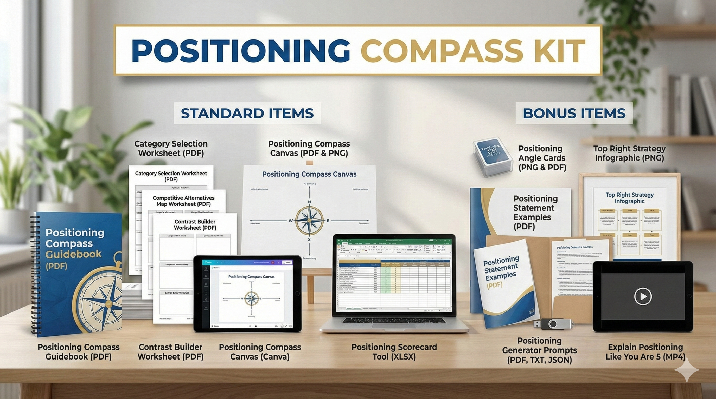Positioning Compass Kit - What's included
