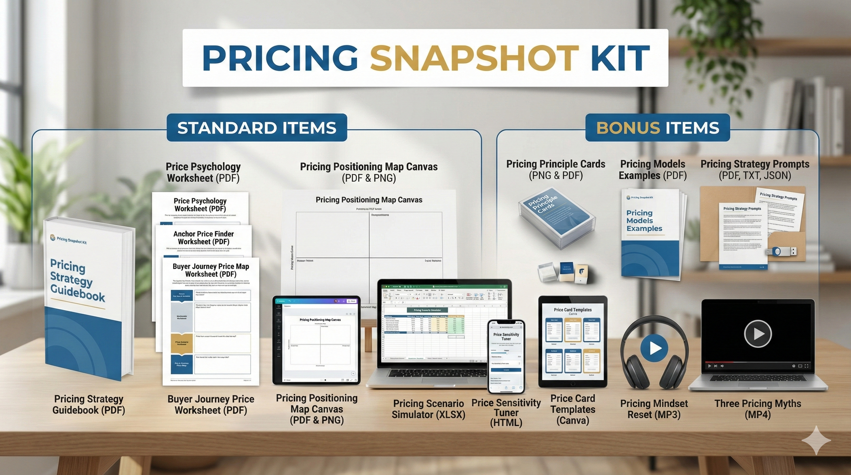 Pricing Snapshot Kit - What's included