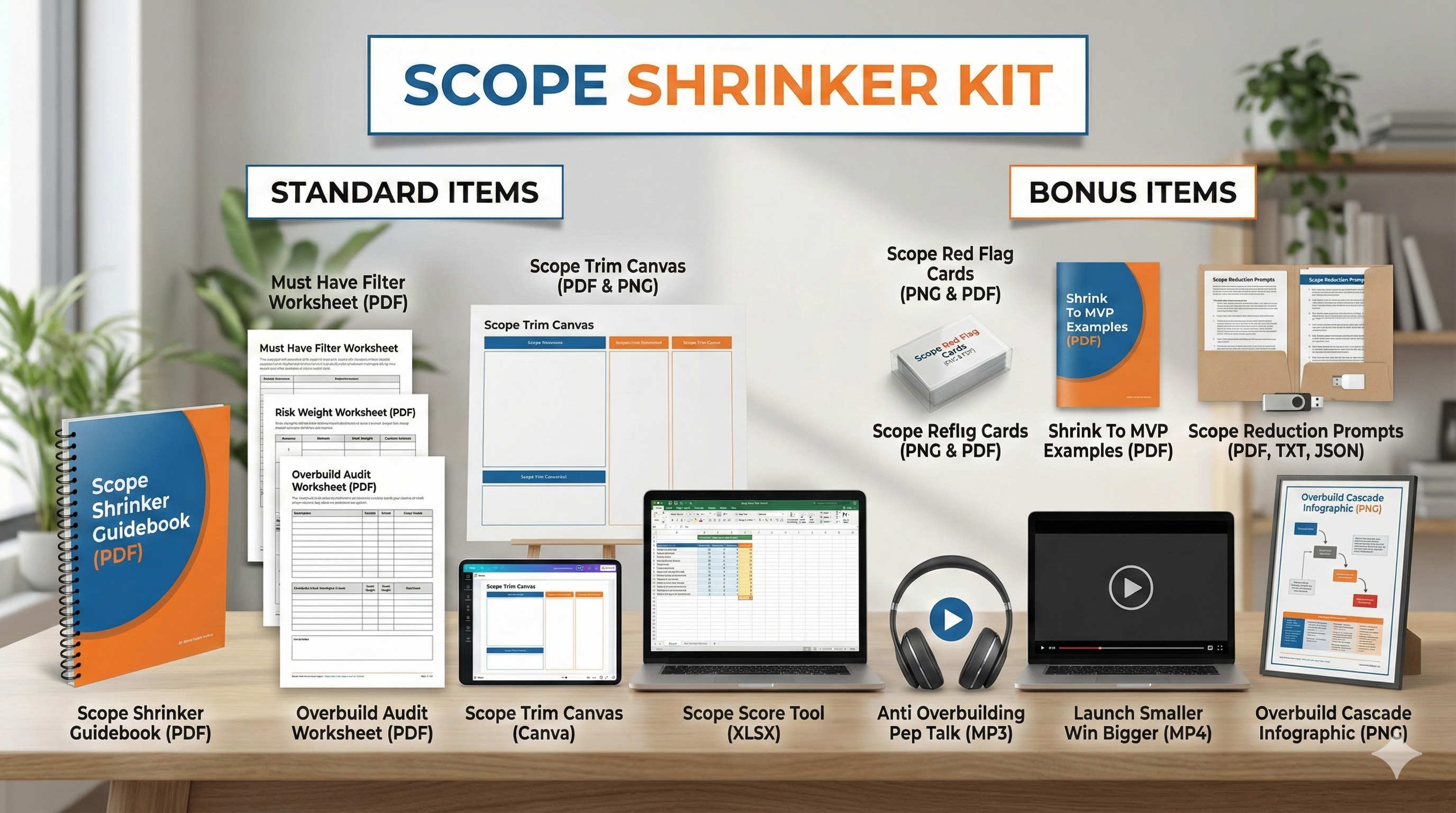 Scope Shrinker Kit - What's included