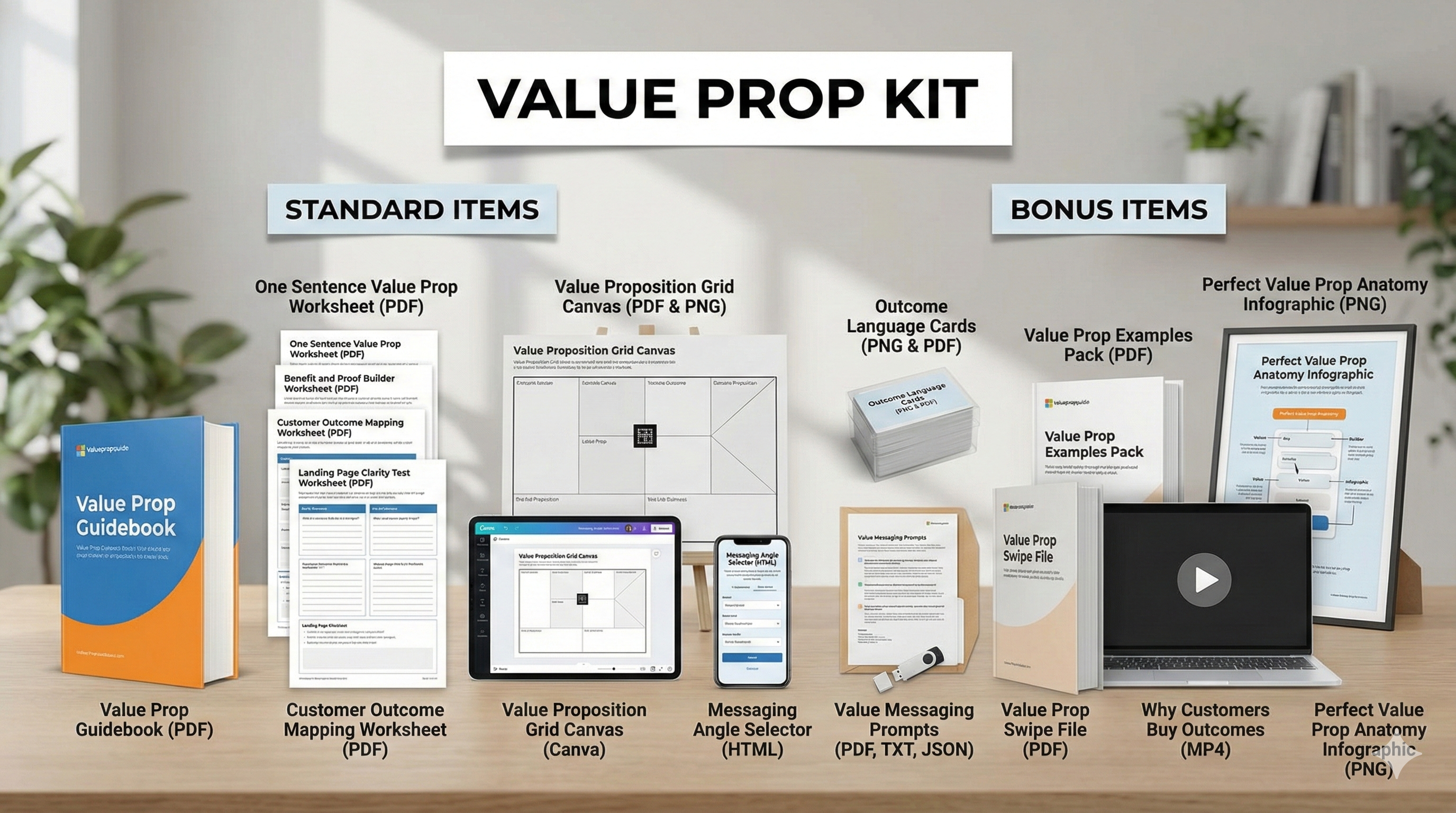 Value Prop Kit - What's included